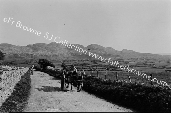 DOWN THE HILL WITH SLIEVE DA EN IN BACKGROUND